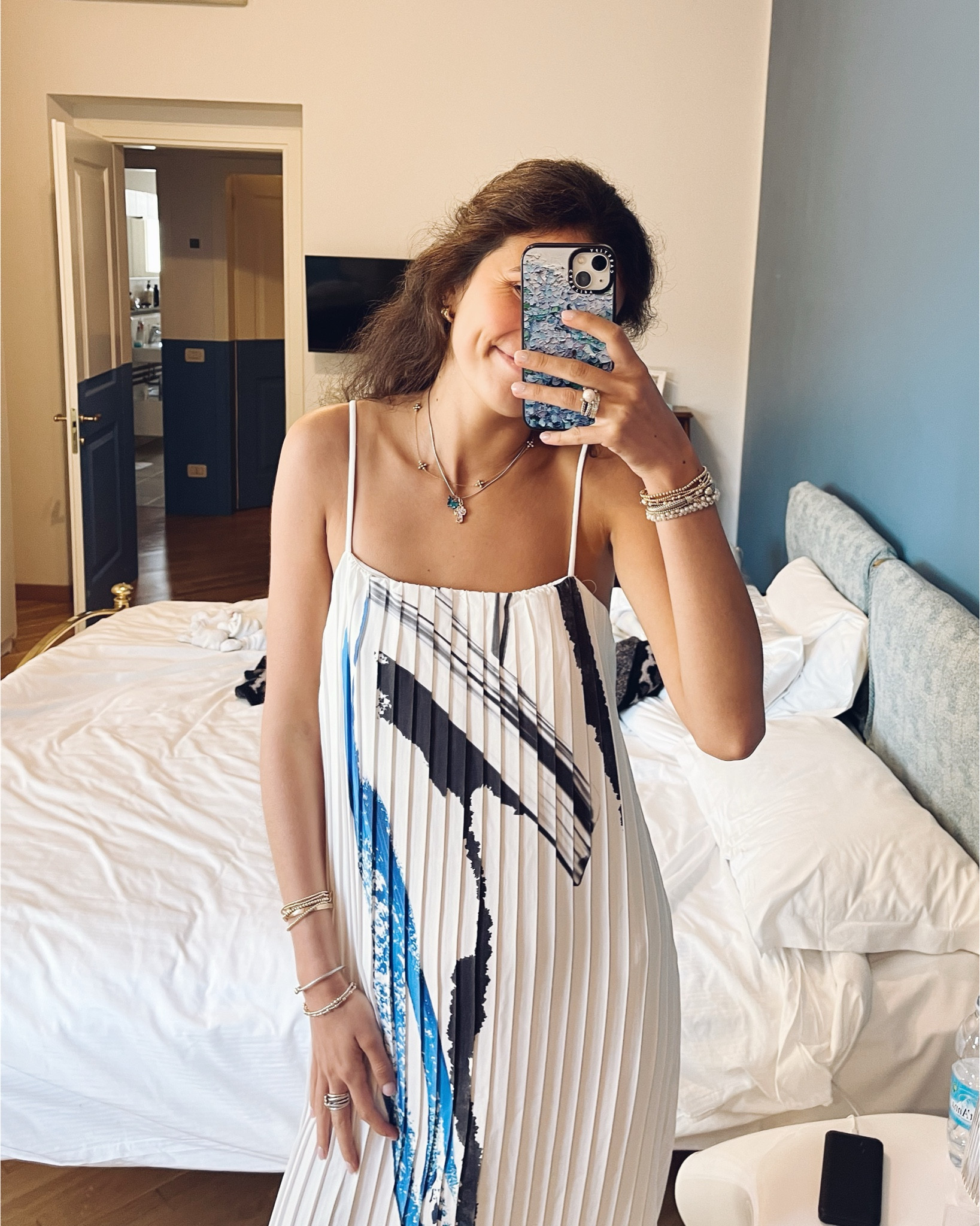 Zara dress, but I think the dress is linked is IDENTICAL. Also, a blue butterfly necklace is a must now for me🦋🦋

#LTKBeauty #LTKTravel #LTKStyleTip