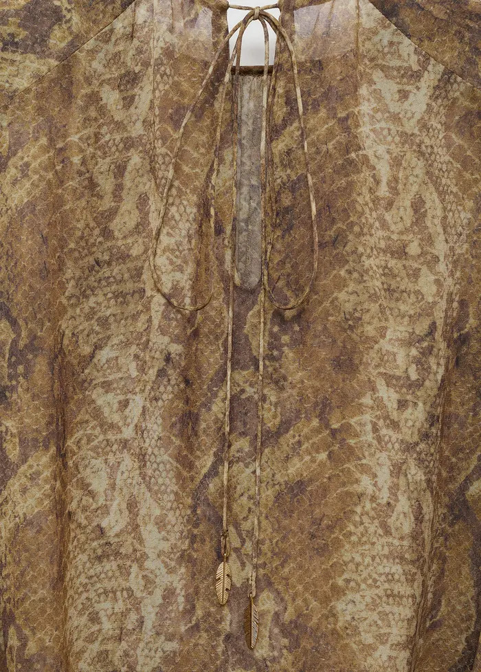 MANGO Carola Tiered Bell Sleeve Chiffon Top | Nordstrom | Nordstrom