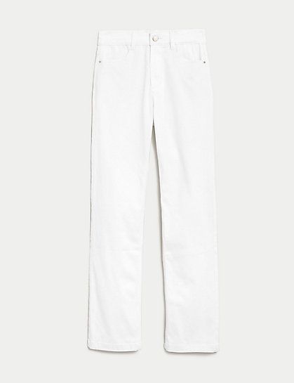 Jeans met roma-taille en rechte pijpen | Marks and Spencer Benelux