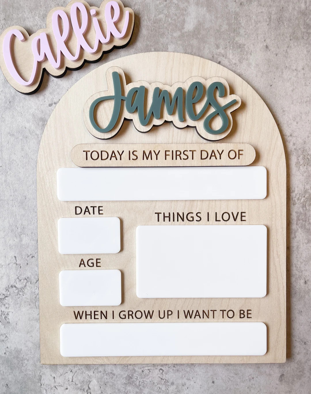 First Day of School Sign Personalized Back to School Sign Reusable Back to School Sign Dry Erase ... | Etsy (US)