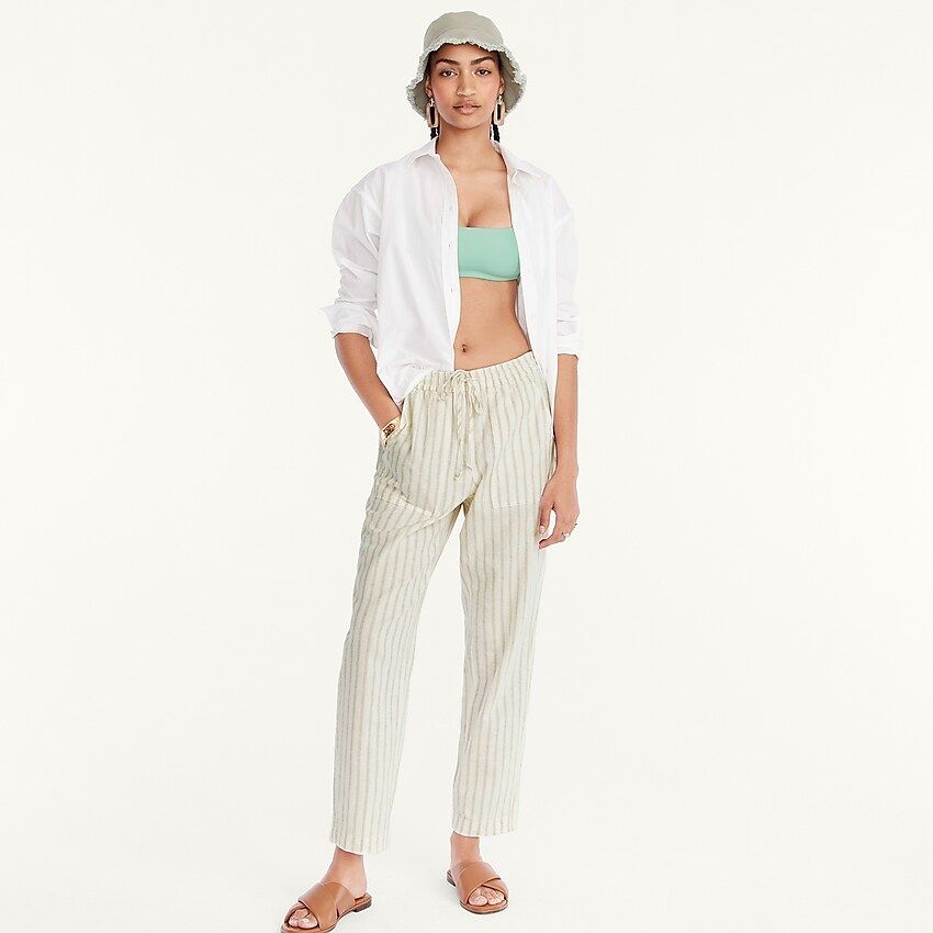 New seaside pant in stripe | J.Crew US