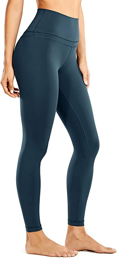 CRZ YOGA Women's Naked Feeling Workout Leggings 25 Inches - 7/8 High Waist Yoga Tight Pants | Amazon (US)
