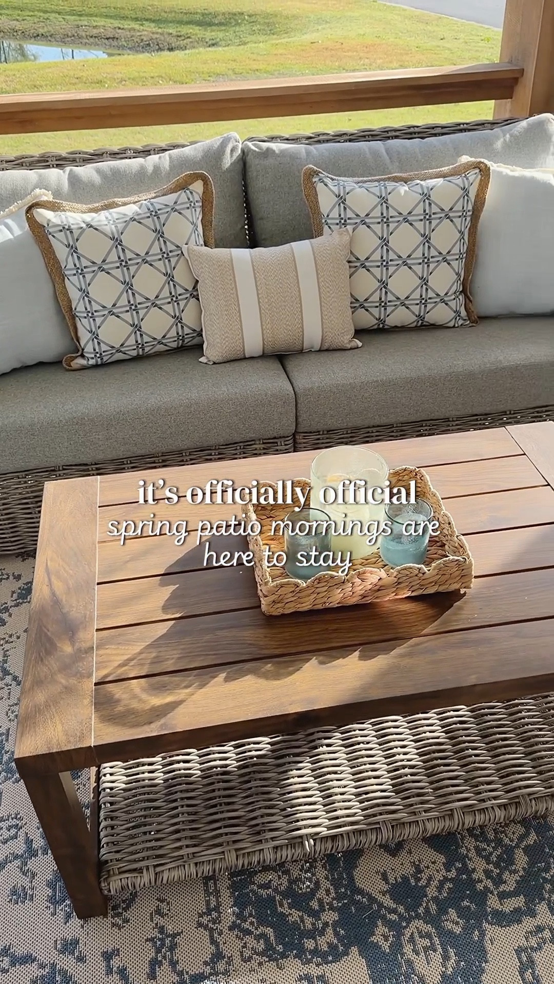 $1000 patio set restocked!! Patio season, coastal vibes, cozy aesthetic, patio season, Walmart finds, Walmart furniture, Walmart deals, Walmart home, coastal grandma, coastal grandma, cozy home, spring patio, spring 2026, spring home 

#LTKSaleAlert #LTKHome #LTKvlog