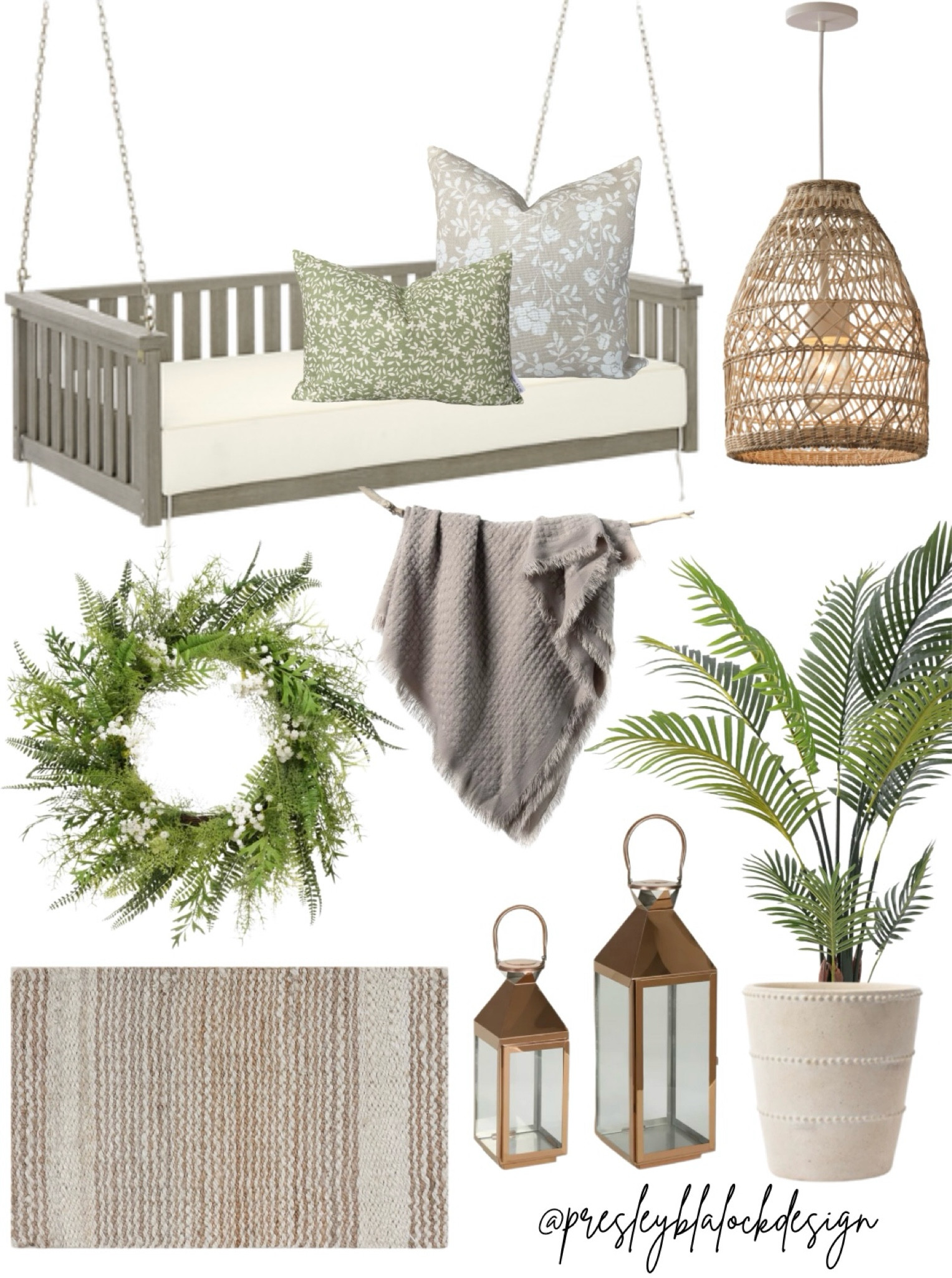 Outdoor Decor / Spring Refresh / Spring Home / Outdoor Throw Pillows / Front Door Decor / Patio Decor / Porch Swing / Interior Design / Home Decor / Pottery Barn / Serena & Lily / Brooke & Lou / McGee & Co / Amazon Home / Walmart Home / Throw Blanket / Door Wreath / Rattan Pendant Light 

#LTKhome #LTKSeasonal #LTKxTarget