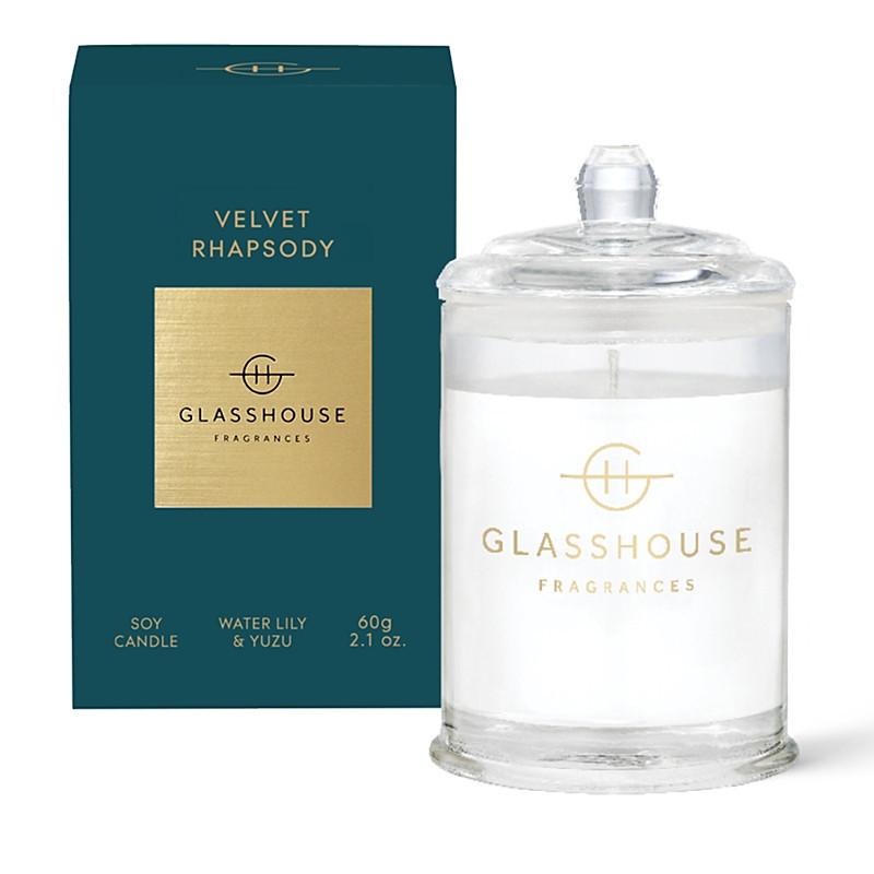 Glasshouse Fragrances Velvet Rhapsody Mini Candle 2.1 oz. | Bloomingdale's (US)