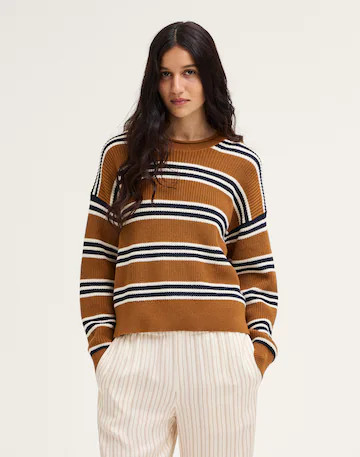 The Arden Crewneck Sweater in 100% Cotton | Madewell