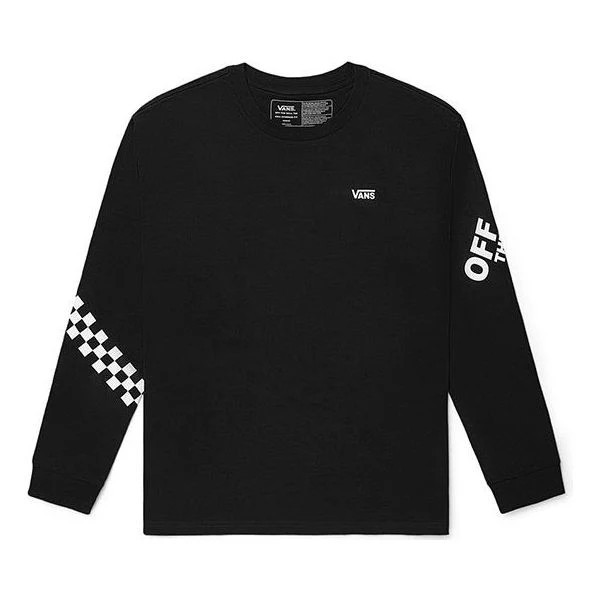 Vans Logo Long Sleeve T-shirt 'Black' | KICKS CREW