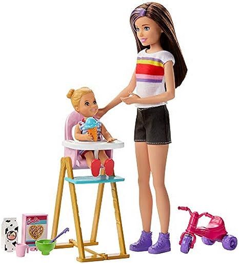 ​Barbie Skipper Babysitters Inc. Feeding Playset with Babysitting Skipper Doll, Toddler Doll wi... | Amazon (US)
