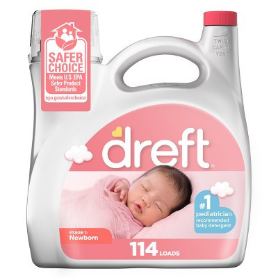 Dreft Stage 1: Newborn HE Compatible Hypoallergenic Baby Liquid Laundry Detergent - 150 fl oz | Target