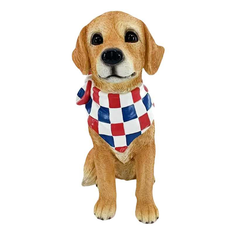 Dog Wearing Patriotic Bandana, 18" | At Home