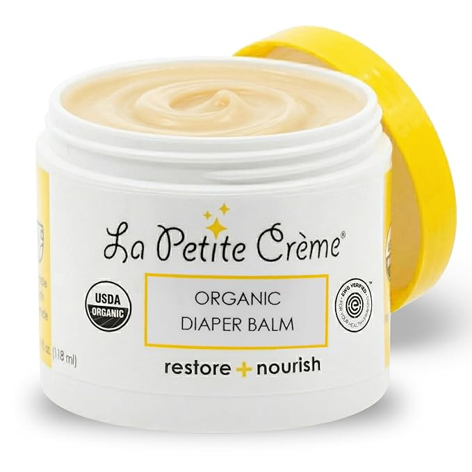 La Petite Creme French Organic Diaper Balm (4 oz) - Healing & Nourishing Diaper Cream - Gentle & ... | Amazon (US)