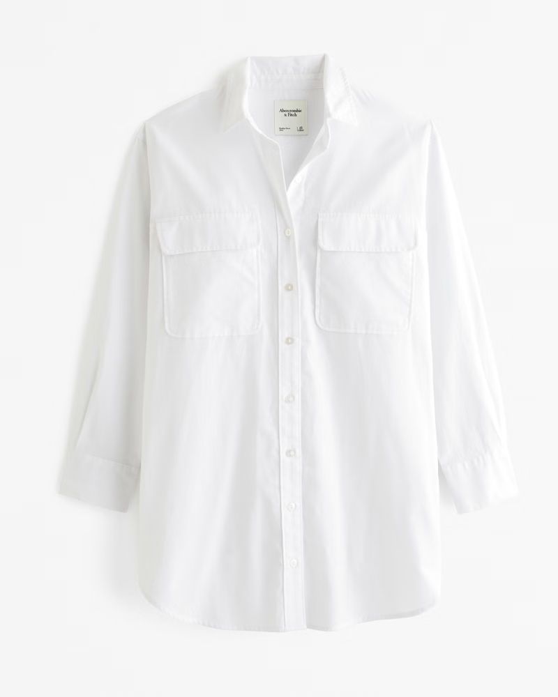 Oxford Mini Shirt Dress | Abercrombie & Fitch (US)