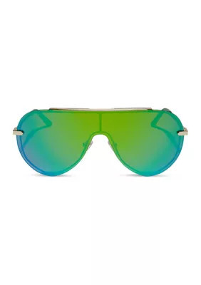 DIFF Eyewear Women's Imani Green Mirror Sunglasses | Belk