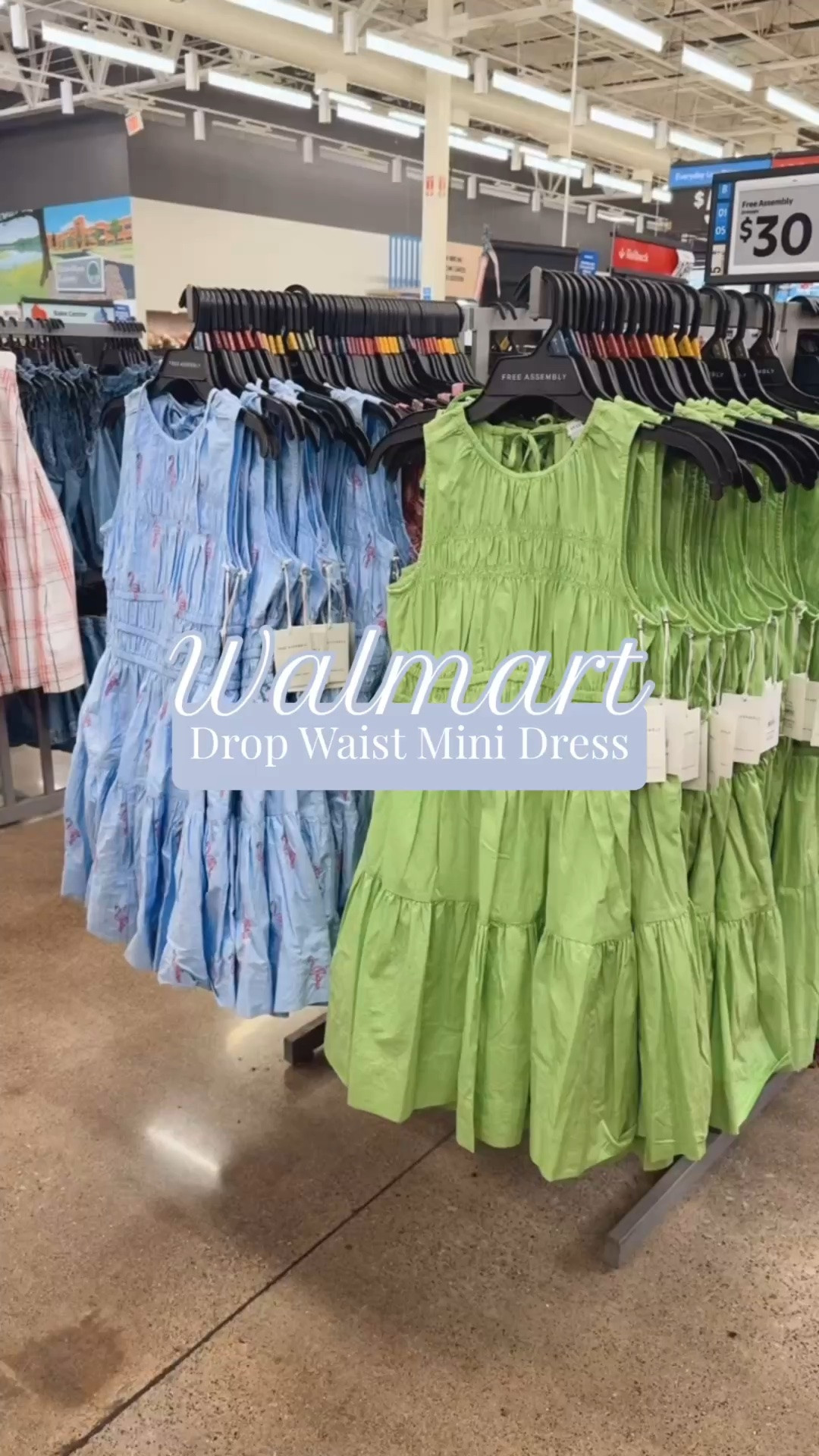 Walmart✨ Free Assembly Women's and Women's Plus Smocked Cotton Drop Waist Mini Dress, Sizes XS-4X

#LTKTravel #LTKSeasonal #LTKootd