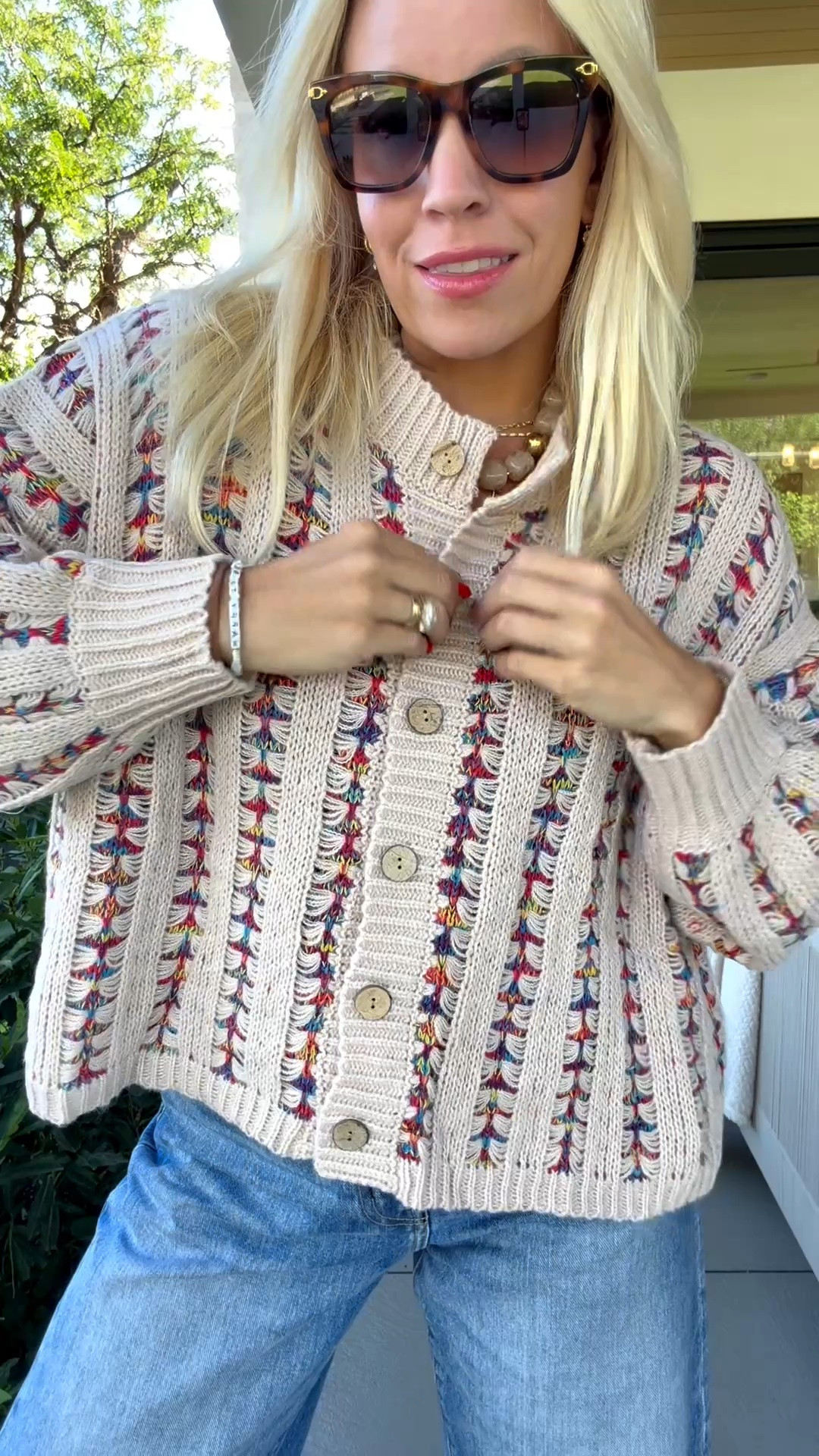Love this cardigan! And the colors throughout are so fun