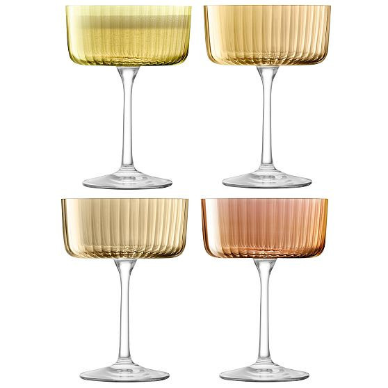 Gems Coupe Glass, Amber, Set of 4 | West Elm (US)