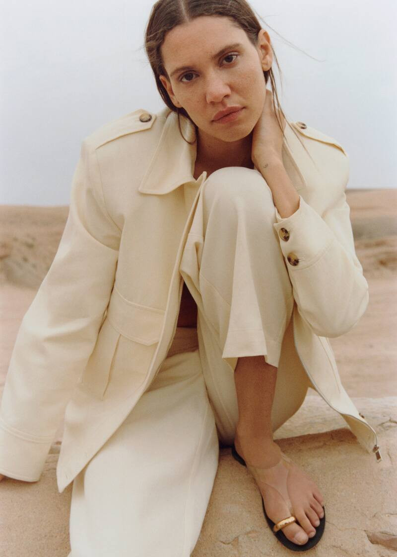 Vinyl leather sandals -  Women | Mango USA | MANGO (US)