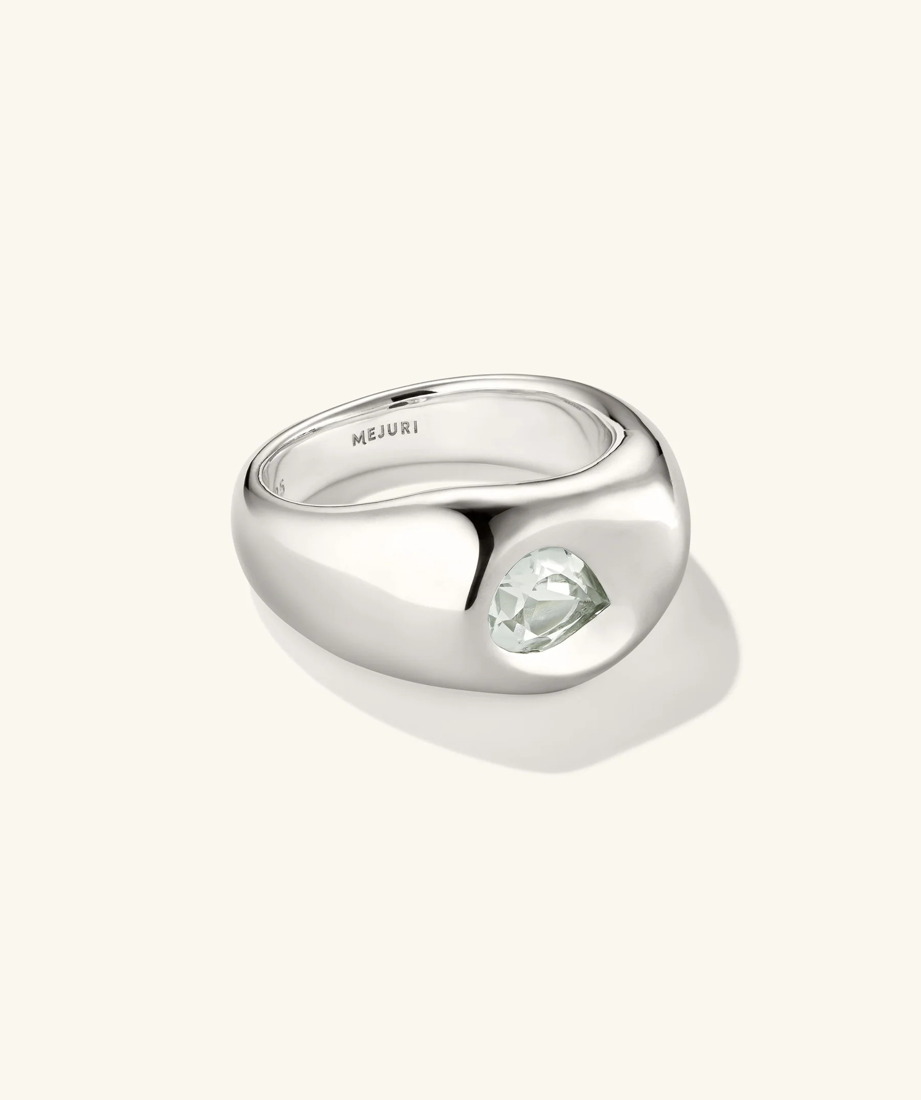 Organic Dôme Molten Gemstone Ring | Mejuri Fine Crew
