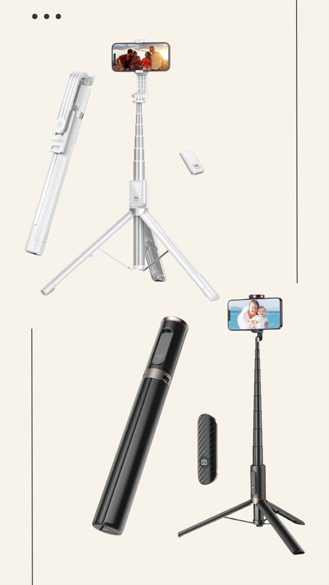 My go to tripods for being on the go! These are what I use both behind the chair and at weddings to capture content. Fits in any bag or oversized purse 🙏🏼

#LTKwedding #LTKtravel #LTKfindsunder50