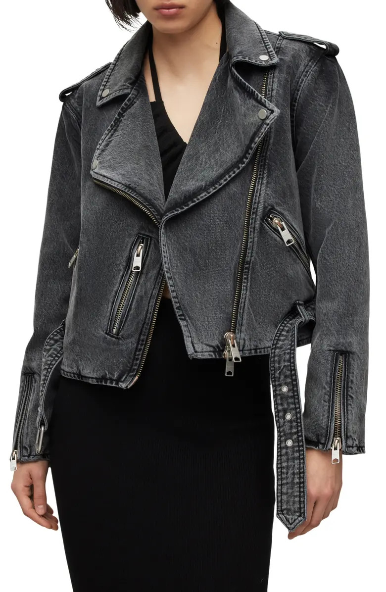 Balfern Denim Biker Jacket | Nordstrom