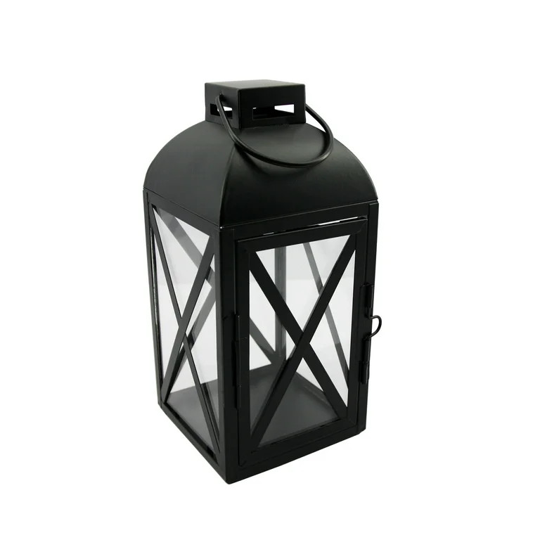 Mainstays Black Metal Lantern, Small - Walmart.com | Walmart (US)
