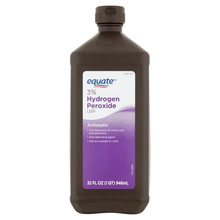 Equate 3% Hydrogen Peroxide Liquid USP Antiseptic, 32 fl oz - Walmart.com | Walmart (US)