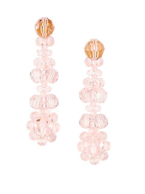 Victorian Flower Glass Crystal Drop Earrings | Saks Fifth Avenue