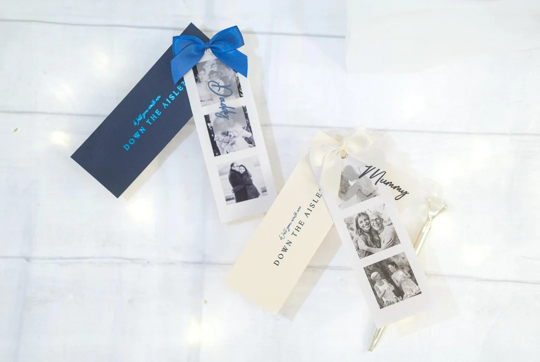 Will You Walk Me Down The Aisle Proposal Card | Personalised Photo Strip | Foiled Bridesmaid Card | Etsy (US)