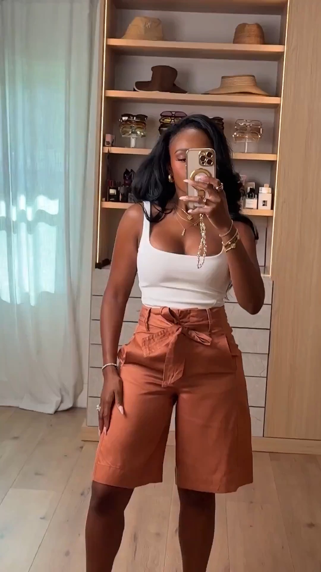 Easy elevated everyday outfit✨

brown bermuda shorts, tailored bermuda shorts, long shorts outfit, bermuda shorts outfit women, white tank outfit, brown and white outfit, transitional fall outfit, early fall outfit ideas, elevated casual outfit, chic shorts outfit, petite outfit ideas, fall transition fashion, neutral outfit ideas, sophisticated casual style, kirasfashionfinds

Wearing: Size Small/4 | 5’4” | 140 lbs | 34D-27-40

Download the FREE LTK app & follow @kirasfashionfinds to shop all my daily finds.

#LTKPetite #LTKSeasonal #LTKWorkwear