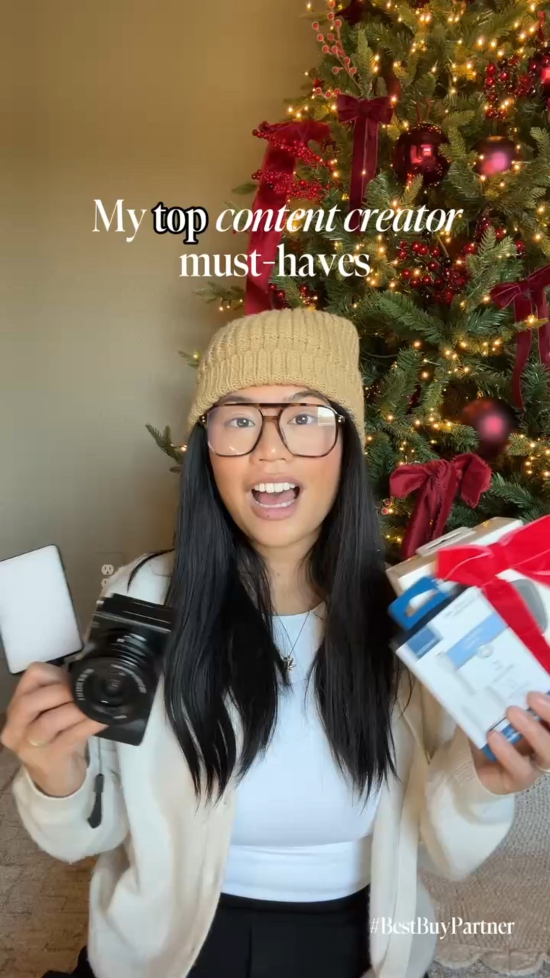 #BestBuyPartner If you or someone you know loves creating content OR just loves capturing everyday moments - these items from Best Buy would make the perfect gift this holiday season!!

1. Sony Alpha ZV-E10: APS-C Content Creators’ Camera
2. SD Card reader (transfers photos directly to phone!)
3. A good Mic!! 
4. Lighting

I love that Best Buy has gifts for EVERYONE in the family, from tech, kitchen, beauty + more!! I will be shopping there this holiday season for gifts - and so should you!!

@bestbuy 

#LTKHoliday #LTKGiftGuide