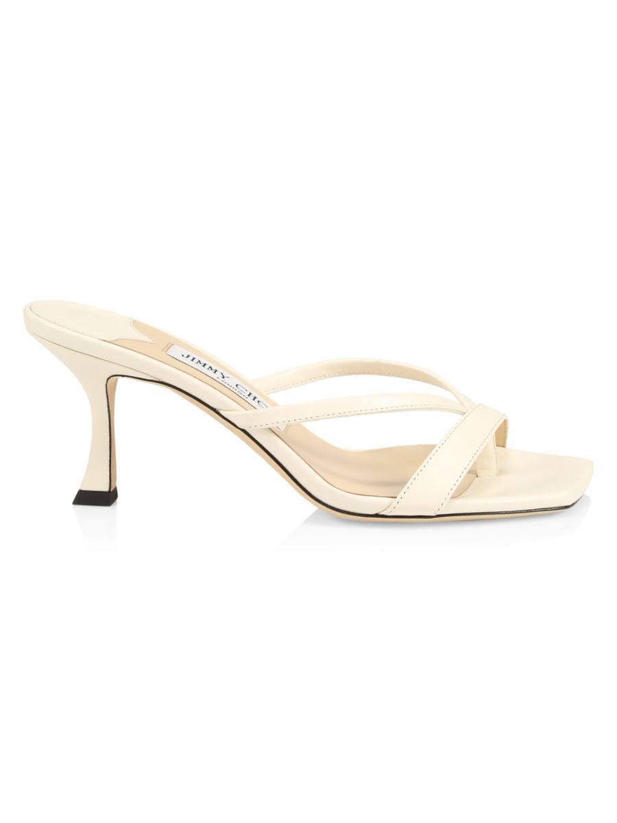 Jimmy Choo Maelie Leather Thong Sandals | Saks Fifth Avenue