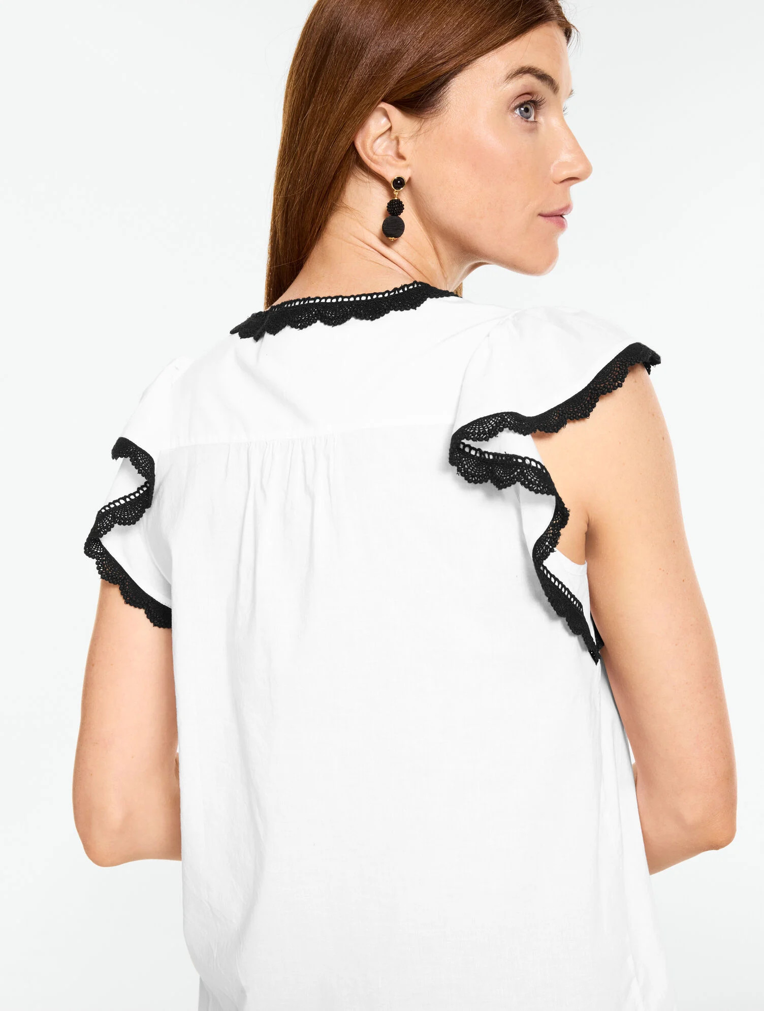 Contrast Trim Voile Shell | Talbots