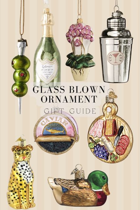 Obsessed with these cute and fun glass blown ornaments from Anthropologie, Bloomingdale’s, and more! These make great stocking stuffers for him or her or them ❤️

#LTKHoliday #LTKhome #LTKSeasonal