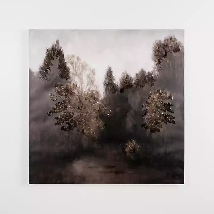 New! Foggy Deep Forest Canvas Art Print | Kirkland's Home