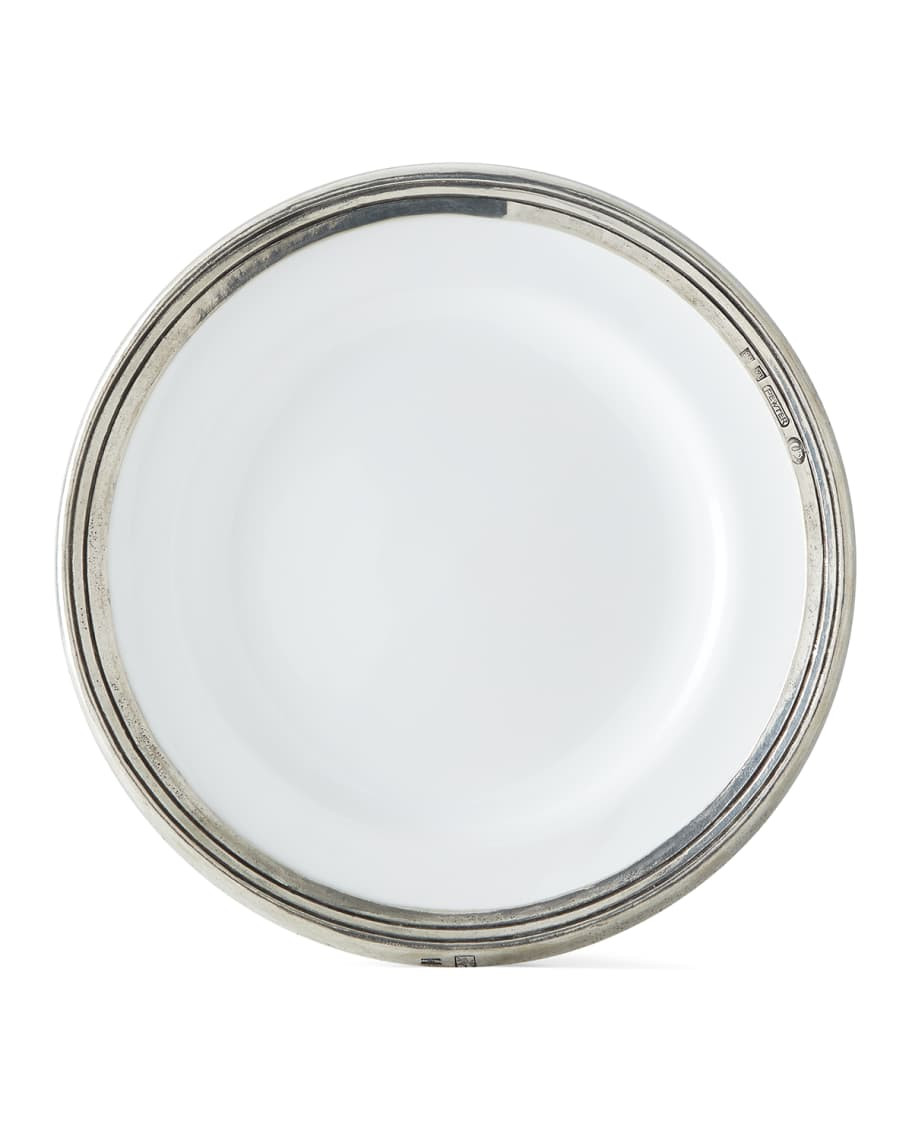 Pewter and Ceramic Dessert Plate | Neiman Marcus