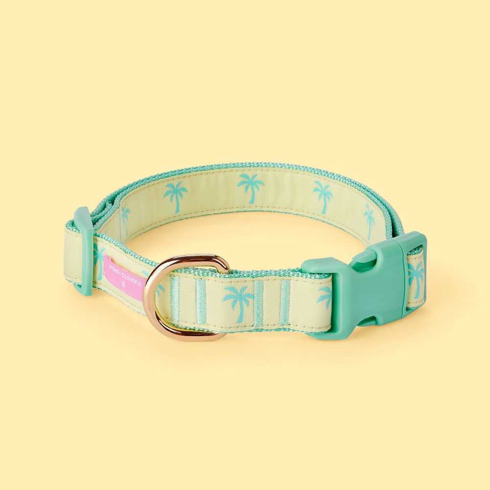 Palm Tree Dog Collar Light Yellow/Green L - Stoney Clover Lane x Target | Target