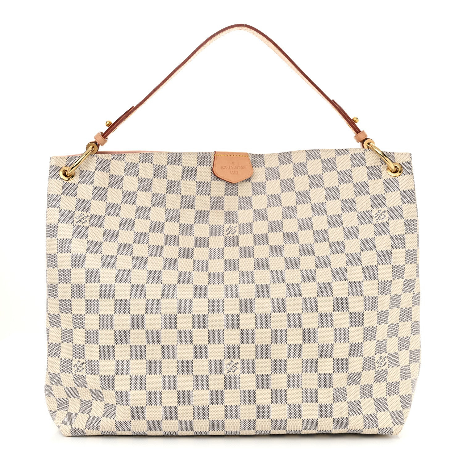 Damier Azur Graceful MM Rose Ballerine | FASHIONPHILE (US)