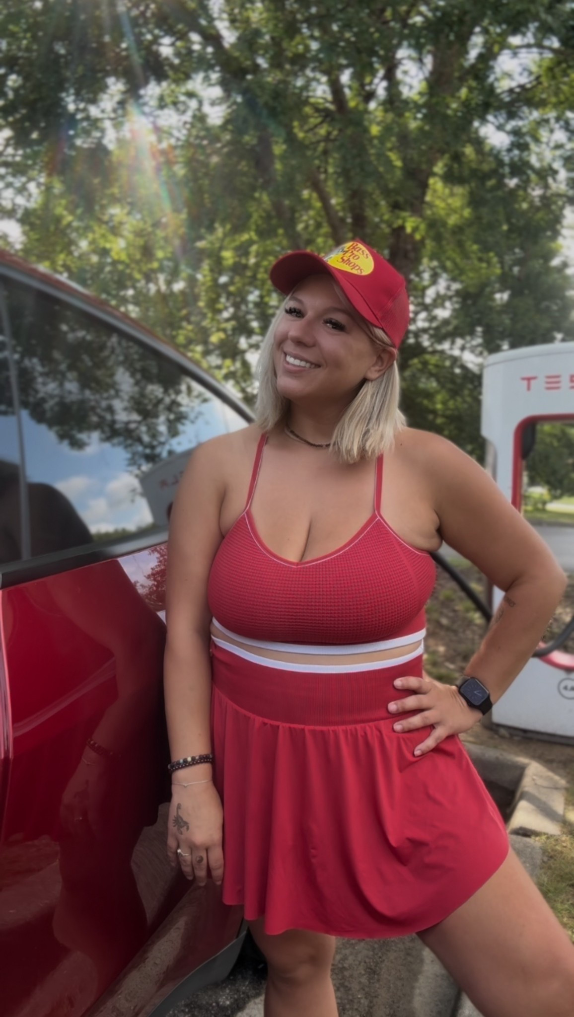 Target 🎯 is one of my go to places for affordable, comfortable and flattering activewear. I have had this set since spring so I was unable to link the exact outfit but I linked similar options that are available on the website. The red bass pro shop hat is under $15 on amazon and my sandals are my favorite platform crocs that I have been wearing all summer. They’re cute and comfortable and you wouldn’t even know that they are crocs! 

#LTKShoeCrush #LTKFindsUnder50 #LTKActive