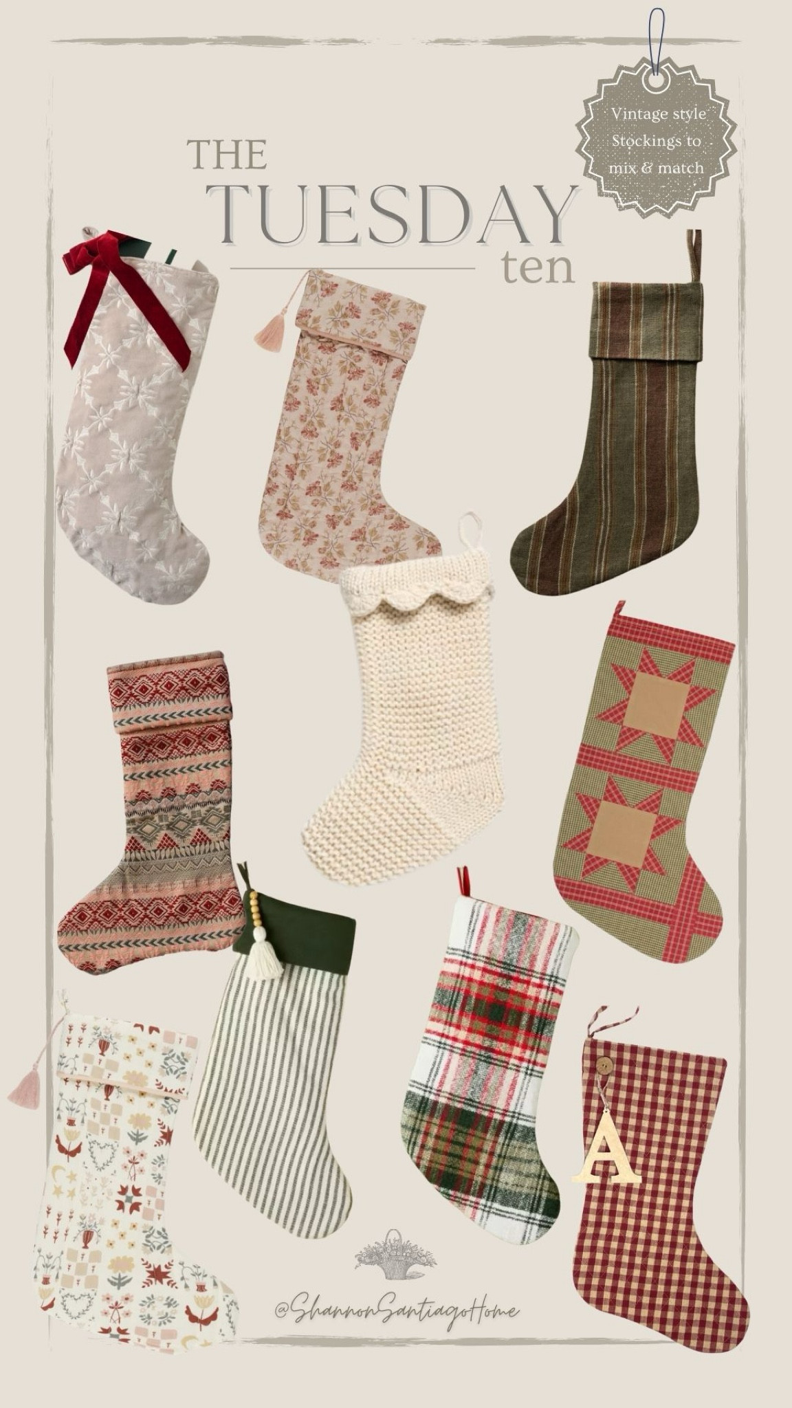 Mix and match festive stockings 

#LTKHoliday #LTKHome