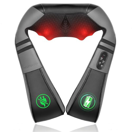 Medcursor Neck Massager with Heat for Pain Relief Deep Tissue, Rechargeable, Shiatsu Neck and Shoulder Massager, Ideal Choice for Men, Women, Mom & Dad | Amazon (US)