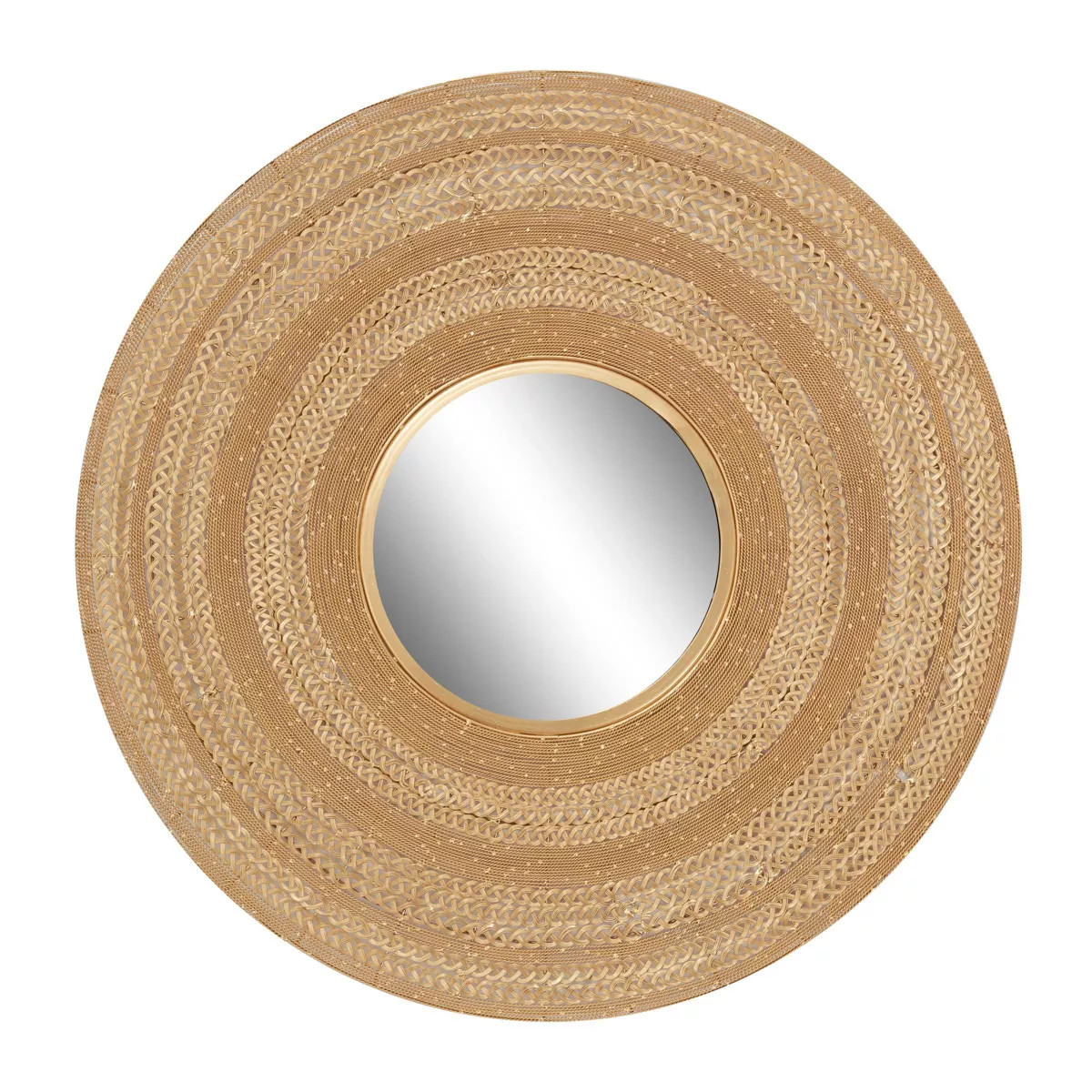 Metal Starburst Wall Mirror Brown - Olivia & May | Target