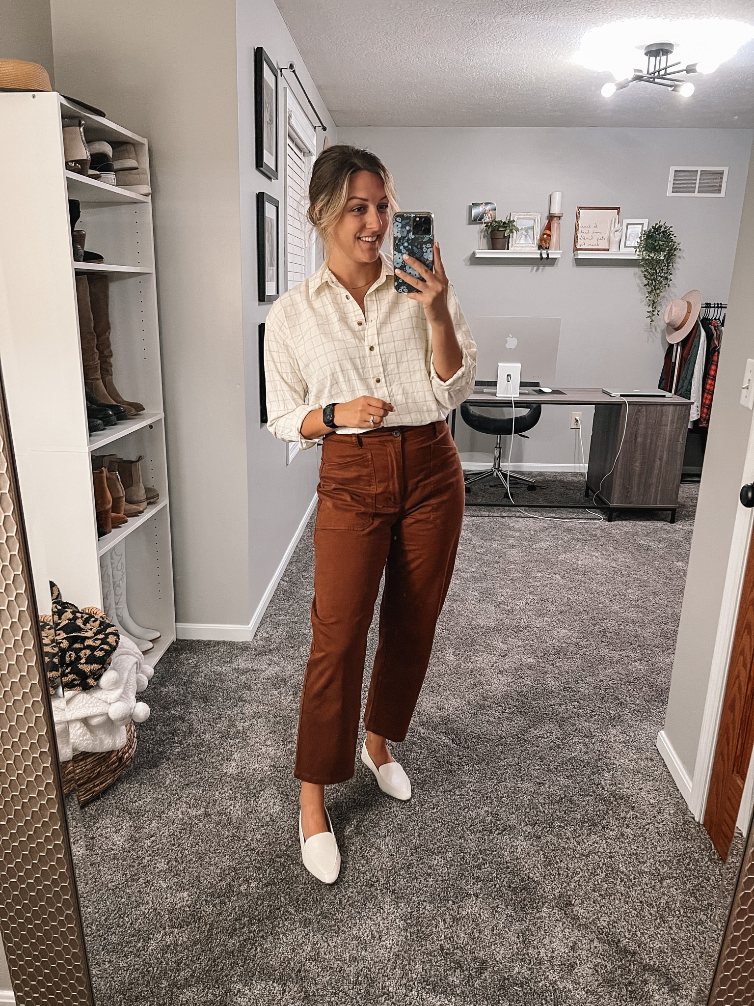 Workwear from Target! 
Top - Oversized, sized down 1 to S 
Bottoms - TTS - size 8
Shoes - TTS - size 7.5 

#LTKunder50 #LTKworkwear #LTKstyletip