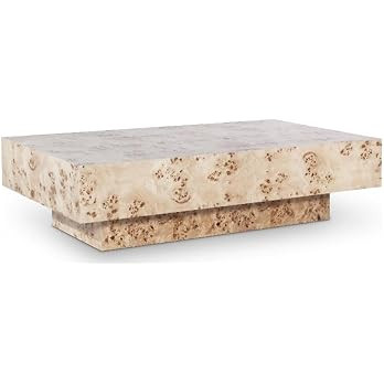 Meridian Furniture 99015Burl-CT Otto Collection Mid-Century Modern Coffee Table with Ash Burl Woo... | Amazon (US)