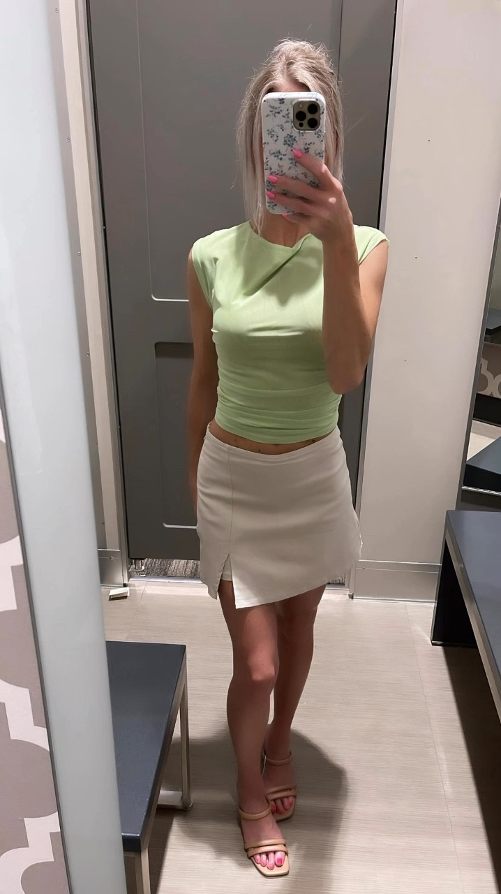 90’s inspired summer capsule ✨ Mix &amp; match pieces under $50. So cute! 

5’1 wearing XXS in everything but the green top in XS.

Summer outfits. Summer style. Casual outfits. Skorts. Skirts. Mini skirt. Lace pants. Vacation outfits. 90’s outfits. 2000’s outfits. Cute outfits. Outfit ideas. Sandals. Mesh tops. Easy outfits  

#LTKFindsUnder50 #LTKStyleTip #LTKVideo