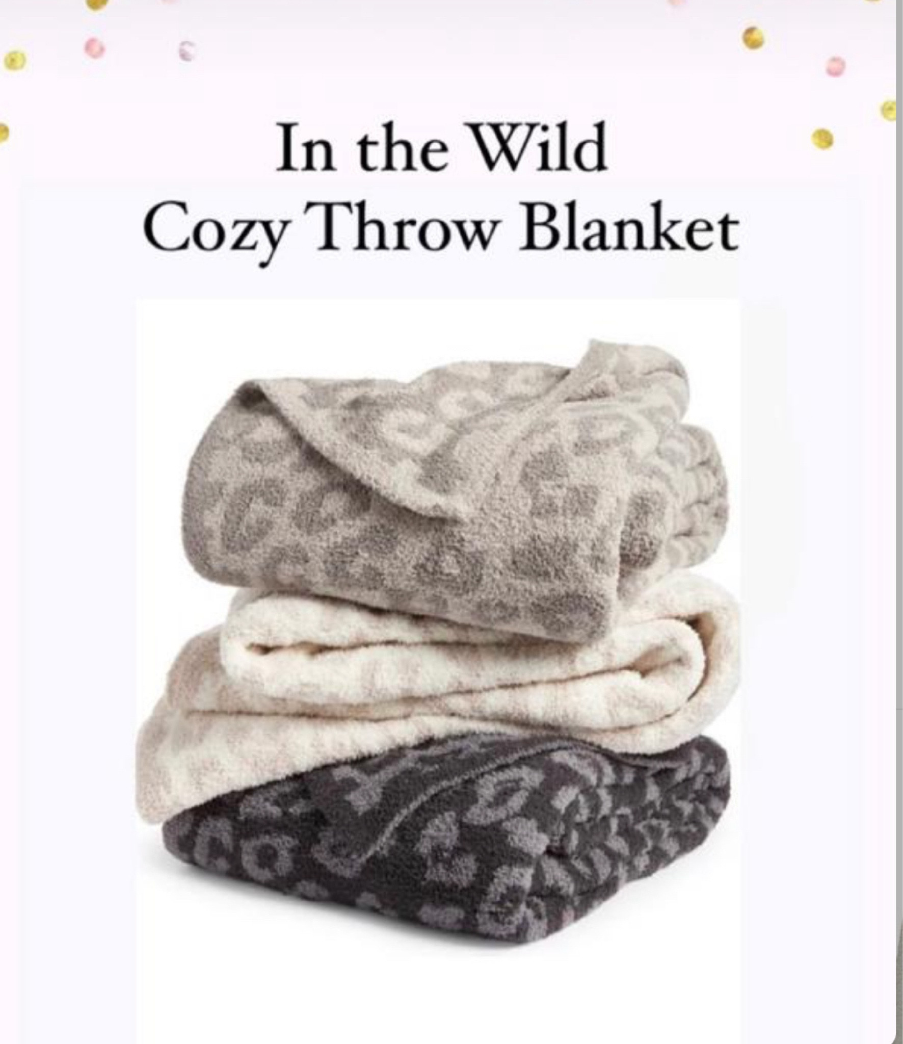A good throw blanket makes the best of gifts! Especially these blankets From barefoot dreams 

#LTKGiftGuide #LTKfindsunder100 #LTKHoliday