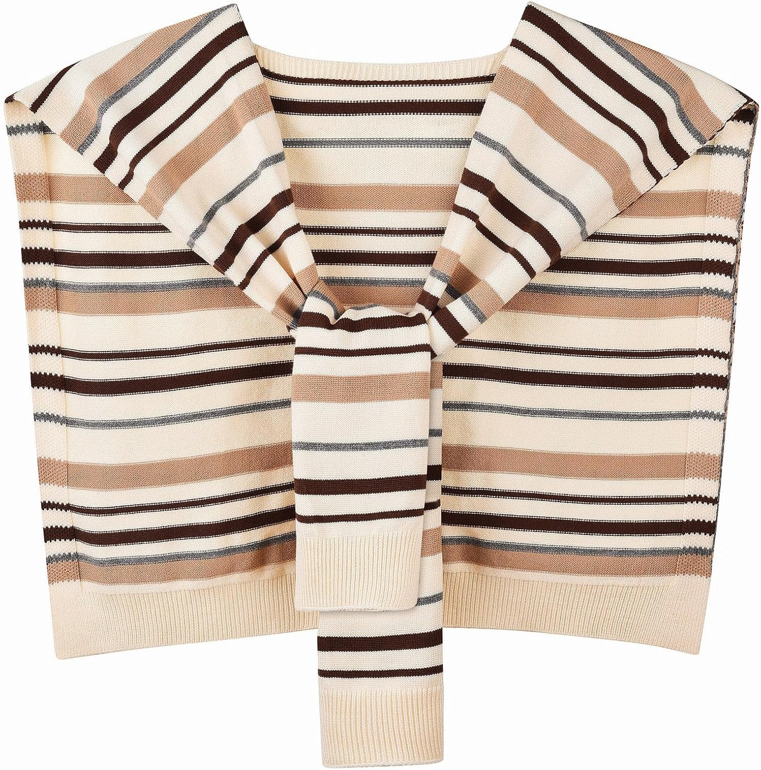 Sweater Shawl Wraps for Women Sweater Knitted Knotted Shawls Travel Casual Scarf Cape Shoulder Tops Fashion Wrap | Amazon (US)