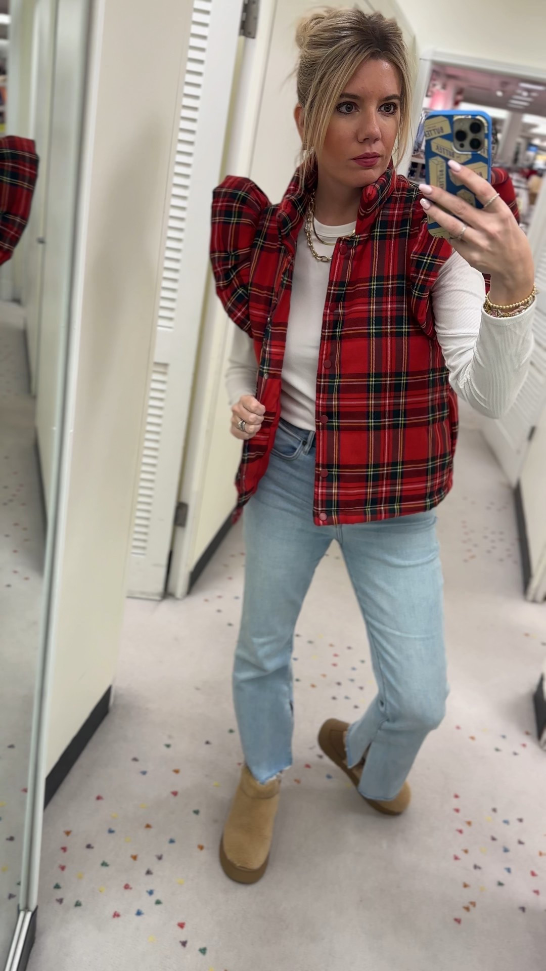 Winter outfit, Christmas, plaid vest, everyday look, Amazon 

#LTKdayinmylife #LTKootd #LTKgrwm