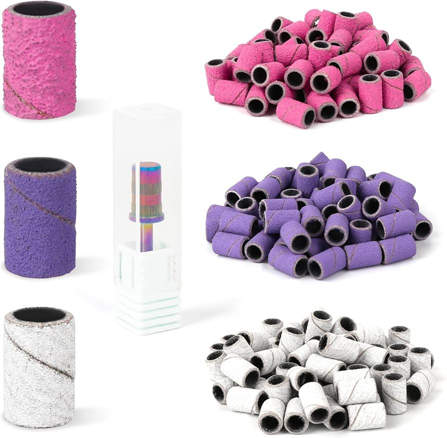 Lavinda Sanding Bands Nail Drill Bits 300Pcs Grits Electric File Nail Sanders Professional Drill ... | Amazon (US)