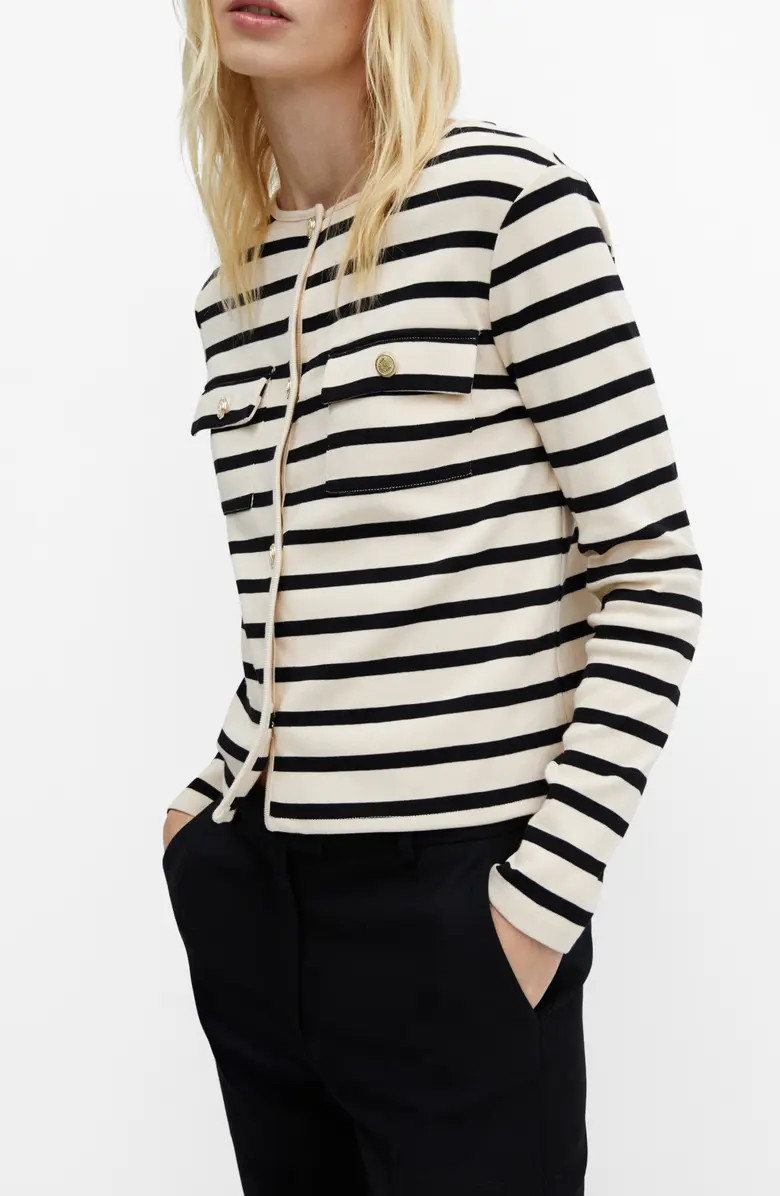 MANGO Stripe Cardigan | Nordstrom | Nordstrom