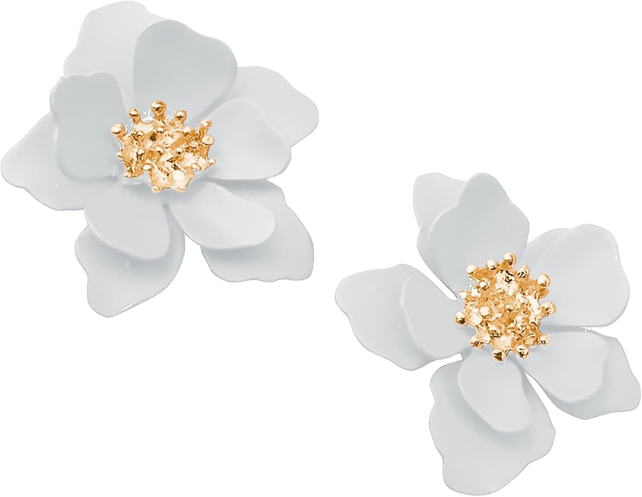 Summer Flower Petal Acrylic Stud Earrings Holiday Jewellery Earrings for Women Beach Earrings Acc... | Amazon (UK)